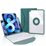 Z11BS 펜 슬롯 백라이트 블루투스 키보드 가죽 태블릿 케이스, iPad Pro 11 2021/2020/2018용, iPad Air 11 2025 / 2024 / Air 5 / Air 4용, iPad 10.2 2021/2020/2019용