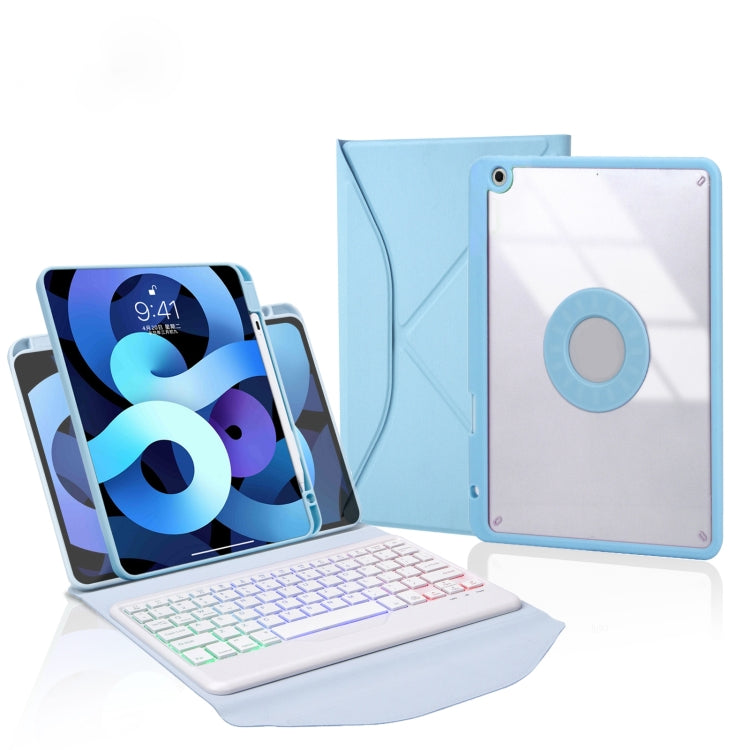 Z11BS 펜 슬롯 백라이트 블루투스 키보드 가죽 태블릿 케이스, iPad Pro 11 2021/2020/2018용, iPad Air 11 2025 / 2024 / Air 5 / Air 4용, iPad 10.2 2021/2020/2019용