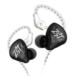 KZ-ZST X 링 아이언 하이브리드 드라이버 인이어 노이즈 캔슬링 이어폰, 마이크 포함, 미포함