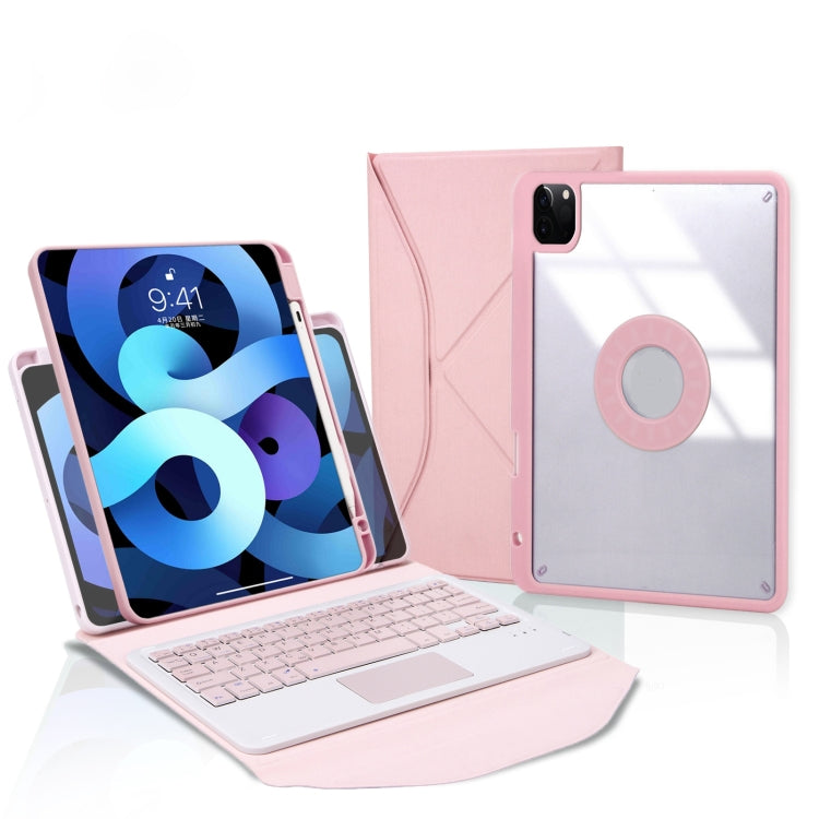 Z11B-A 펜 슬롯 터치패드 블루투스 키보드 가죽 태블릿 케이스, iPad Pro 11 2021/2020/2018용, iPad Air 11 2025 / 2024 / Air 5 / Air 4용, iPad 10.2 2021/2020/2019용