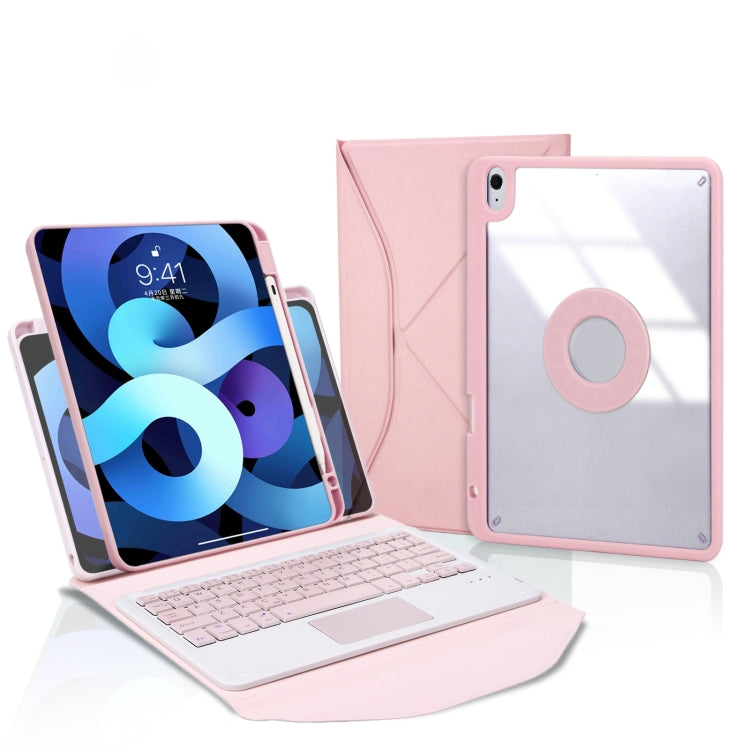 Z11B-A 펜 슬롯 터치패드 블루투스 키보드 가죽 태블릿 케이스, iPad Pro 11 2021/2020/2018용, iPad Air 11 2025 / 2024 / Air 5 / Air 4용, iPad 10.2 2021/2020/2019용