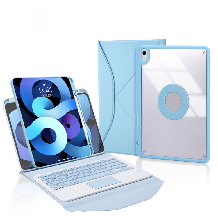 Z11B-A 펜 슬롯 터치패드 블루투스 키보드 가죽 태블릿 케이스, iPad Pro 11 2021/2020/2018용, iPad Air 11 2025 / 2024 / Air 5 / Air 4용, iPad 10.2 2021/2020/2019용