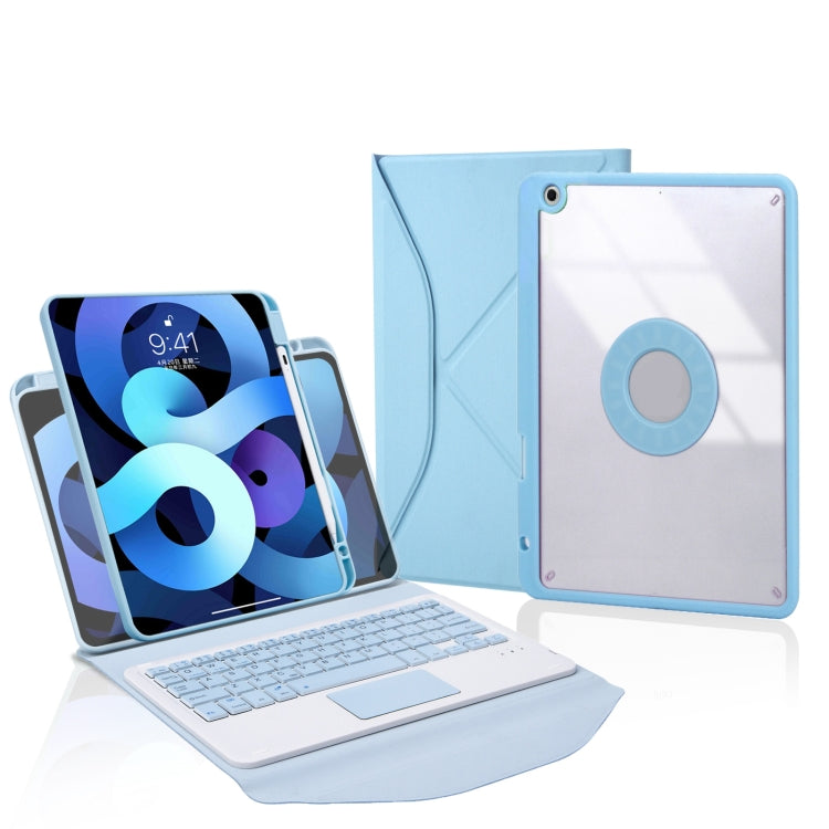 Z11B-A 펜 슬롯 터치패드 블루투스 키보드 가죽 태블릿 케이스, iPad Pro 11 2021/2020/2018용, iPad Air 11 2025 / 2024 / Air 5 / Air 4용, iPad 10.2 2021/2020/2019용
