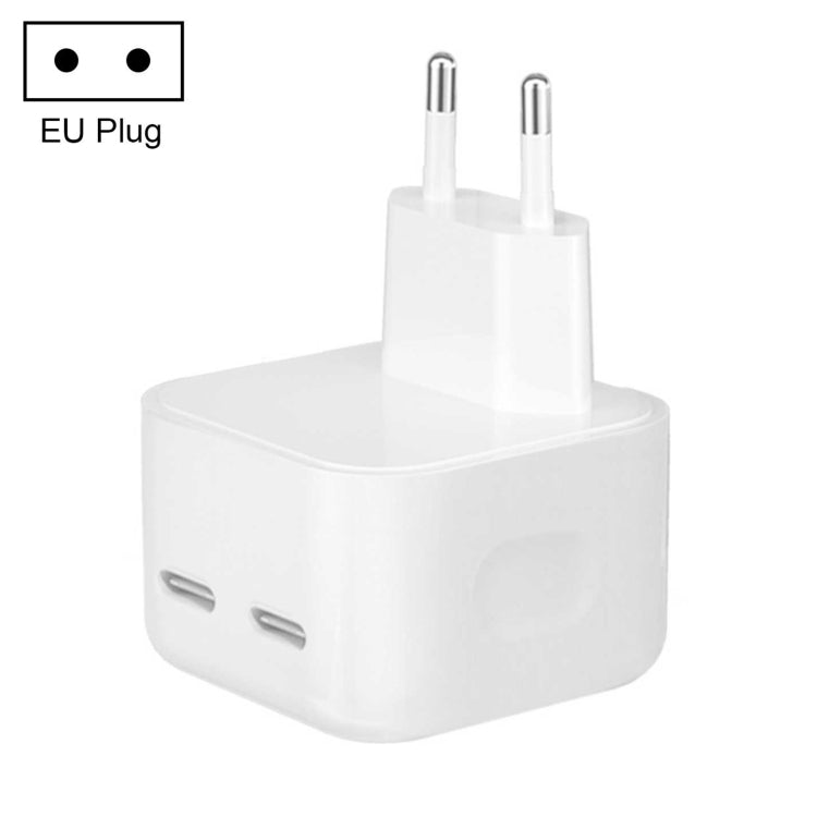 PD 50W 듀얼 USB-C / 타입-C 포트 충전기, PD 50W EU 플러그, PD 50W US 플러그