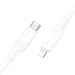 hoco X84 20W USB-C / Type-C to 8핀 견고한 PD 충전 데이터 케이블, 길이: 1m