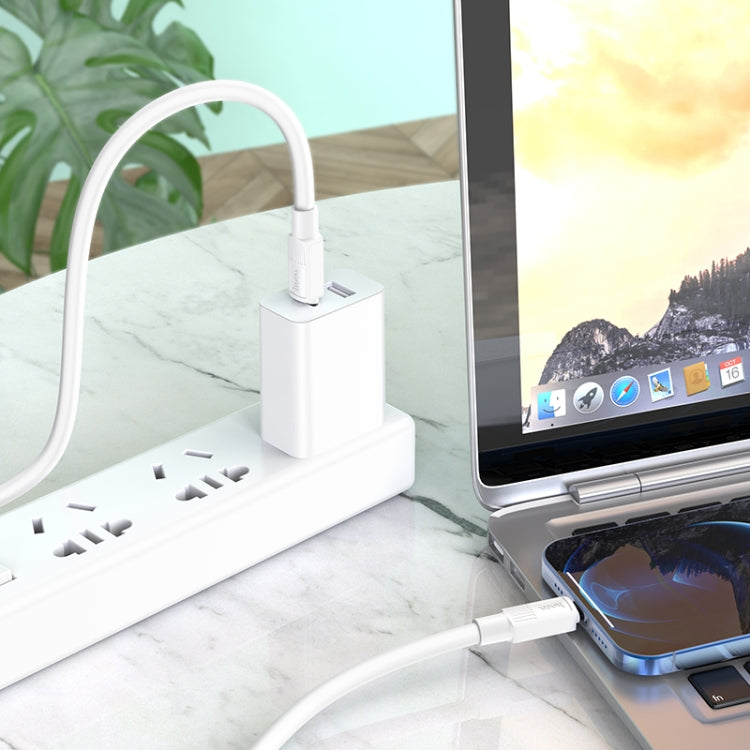 hoco X84 20W USB-C / Type-C to 8핀 견고한 PD 충전 데이터 케이블, 길이: 1m