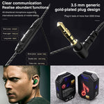 QKZ SK7 3.5mm 스포츠 인이어 구리 드라이버 유선 하이파이 스테레오 이어폰 마이크 포함