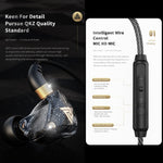 QKZ SK8 3.5mm 스포츠 인이어 다이나믹 하이파이 모니터 이어폰 마이크 포함