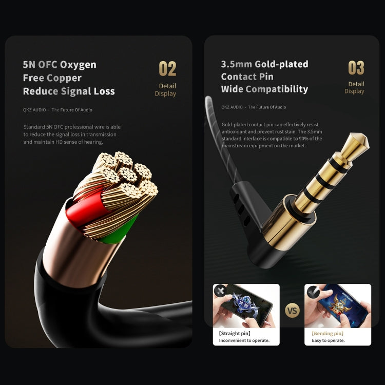 QKZ SK8 3.5mm 스포츠 인이어 다이나믹 하이파이 모니터 이어폰 마이크 포함