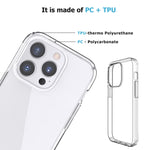 Crystal Clear Phone Case, For iPhone 14 Pro Max, For iPhone 14 Pro, For iPhone 14, For iPhone 14 Plus
