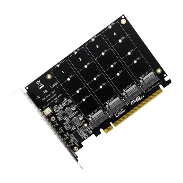 PH44 NVME 4 디스크 어레이 카드 PCI-E 신호 분할 어레이 카드