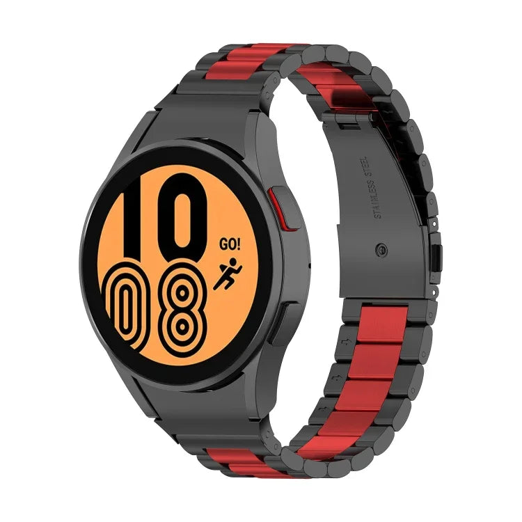 Three Strains Steel Watch Band, For Samsung Galaxy Watch 5 40mm, For Samsung Galaxy Watch 5 Pro 45mm