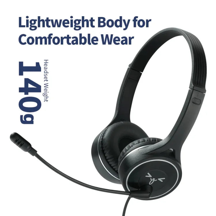 SOYTO SY-G30C 긴 마이크 유선 노이즈 캔슬링 인체공학적 게이밍 헤드셋, 3.5mm