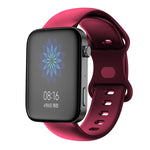 Butterfly Buckle Silicone Watch Band, For Xiaomi Mi Watch 18mm
