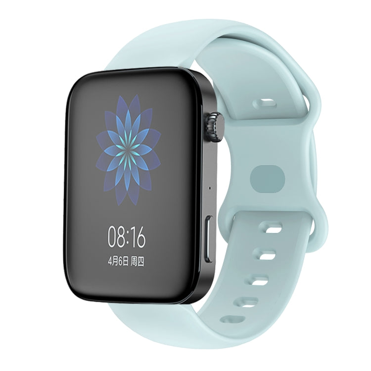Butterfly Buckle Silicone Watch Band, For Xiaomi Mi Watch 18mm