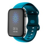 Butterfly Buckle Silicone Watch Band, For Xiaomi Mi Watch 18mm