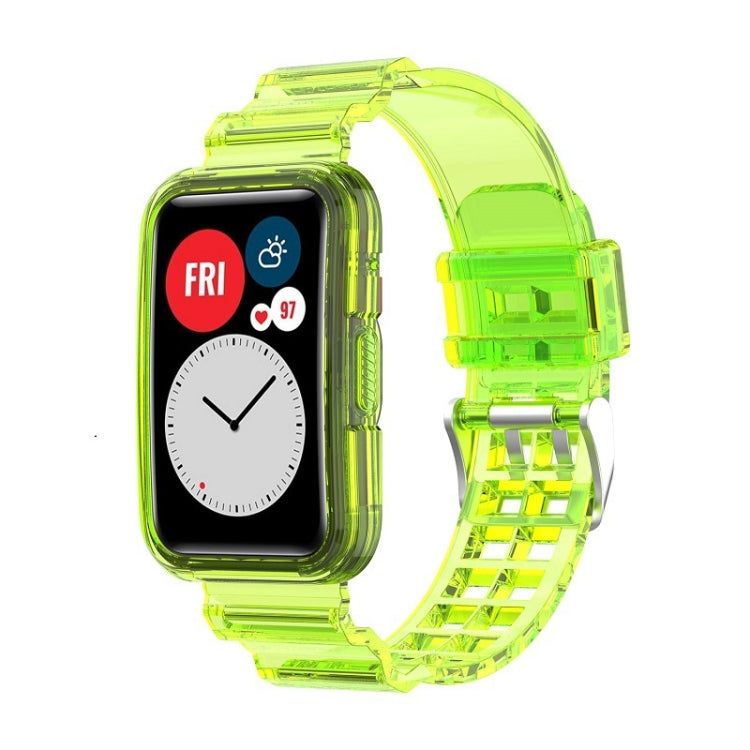 For Huawei Watch Fit 2 Integrated Transparent Silicone Watch Band, For Huawei Watch Fit 2