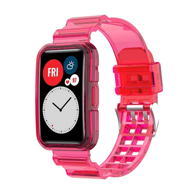 For Huawei Watch Fit 2 Integrated Transparent Silicone Watch Band, For Huawei Watch Fit 2