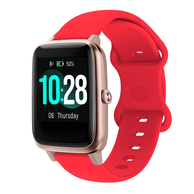 For Xiaomi Haylou Smart Watch LS01 19mm Butterfly Buckle Silicone Watch Band