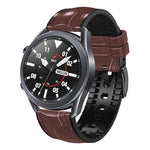 For Huawei Watch GT3 Pro 46mm Bamboo Joint Texture Silicone Leather Watch Band