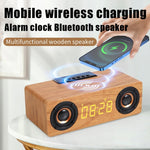 K1 Multifunctional Desktop Wooden Bluetooth Speaker Wireless Loudspeaker