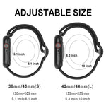 웨이브 나일론 시계줄, 애플 워치 시리즈용, 7 45mm / 6&SE&5&4 44mm / 3&2&1 42mm, 7 41mm / 6&SE&5&4 40mm / 3&2&1 38mm