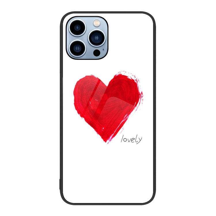 Colorful Painted Glass Phone Case, For iPhone 14 Pro Max, For iPhone 14 Pro, For iPhone 14 Plus