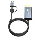 Z36 HDMI/M to USB-Type C/M HD 비디오 캡처 카드, 길이: 2m, Z36