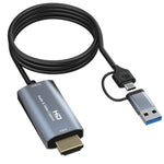 Z36 HDMI/M to USB-Type C/M HD 비디오 캡처 카드, 길이: 2m, Z36