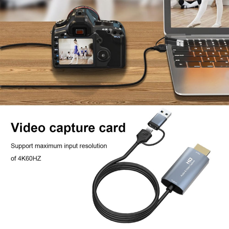 Z36 HDMI/M to USB-Type C/M HD 비디오 캡처 카드, 길이: 2m, Z36