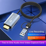 Z36 HDMI/M to USB-Type C/M HD 비디오 캡처 카드, 길이: 2m, Z36