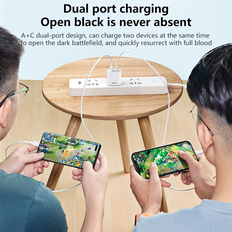 REMAX RP-U68 스피디 시리즈 20W USB+USB-C/타입-C 인터페이스 고속 충전기, CN 플러그, EU 플러그, UK 플러그, US 플러그