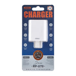 REMAX RP-U70 제인 시리즈 20W USB-C/타입-C PD 고속 충전기, CN 플러그, UK 플러그, US 플러그