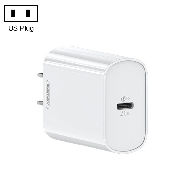 REMAX RP-U70 제인 시리즈 20W USB-C/타입-C PD 고속 충전기, CN 플러그, UK 플러그, US 플러그