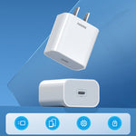 REMAX RP-U79 스피드 시리즈 20W USB-C/타입-C 다중 호환 고속 충전기, CN 플러그, EU 플러그, UK 플러그