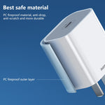 REMAX RP-U79 스피드 시리즈 20W USB-C/타입-C 다중 호환 고속 충전기, CN 플러그, EU 플러그, UK 플러그