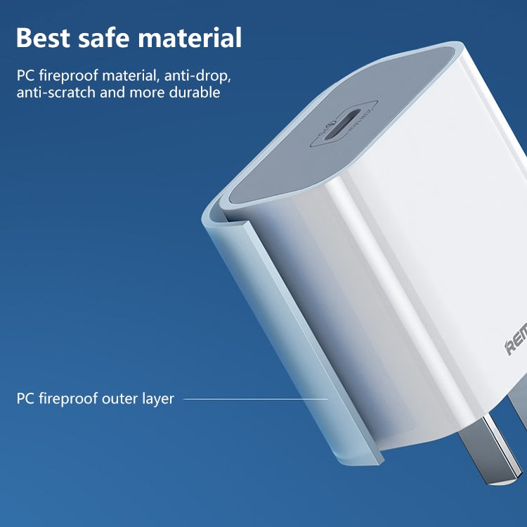 REMAX RP-U79 스피드 시리즈 20W USB-C/타입-C 다중 호환 고속 충전기, CN 플러그, EU 플러그, UK 플러그