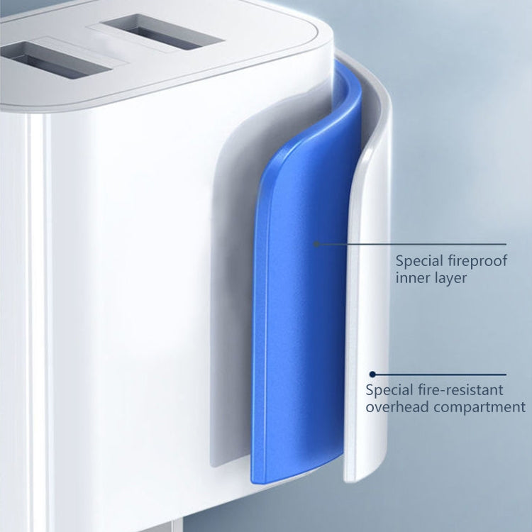 REMAX RP-U35 제인 시리즈 2.1A 듀얼 USB 포트 고속 충전기 세트, 8핀, 마이크로 USB, USB-C/Type-C
