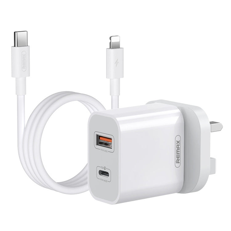 REMAX RP-U68 20W USB+USB-C/Type-C 듀얼 인터페이스 고속 충전기 세트, CN 플러그, EU 플러그, UK 플러그, US 플러그