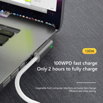 100W 5핀 MagSafe 1 (L자형) to USB-C / Type-C PD 충전 케이블, 케이블 길이: 1.8m, MagSafe 1 (L자형)