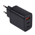 AR-892 3-in-1 QC3.0 PD20W USB + USB-C / 타입-C 벽면 여행용 충전기, EU 플러그, 영국 플러그