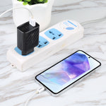 AR-892 3-in-1 QC3.0 PD20W USB + USB-C / 타입-C 벽면 여행용 충전기, EU 플러그, 영국 플러그