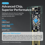 ORICO-USB3.1 Gen1 Type-C 6Gbps M.2 SATA SSD 인클로저