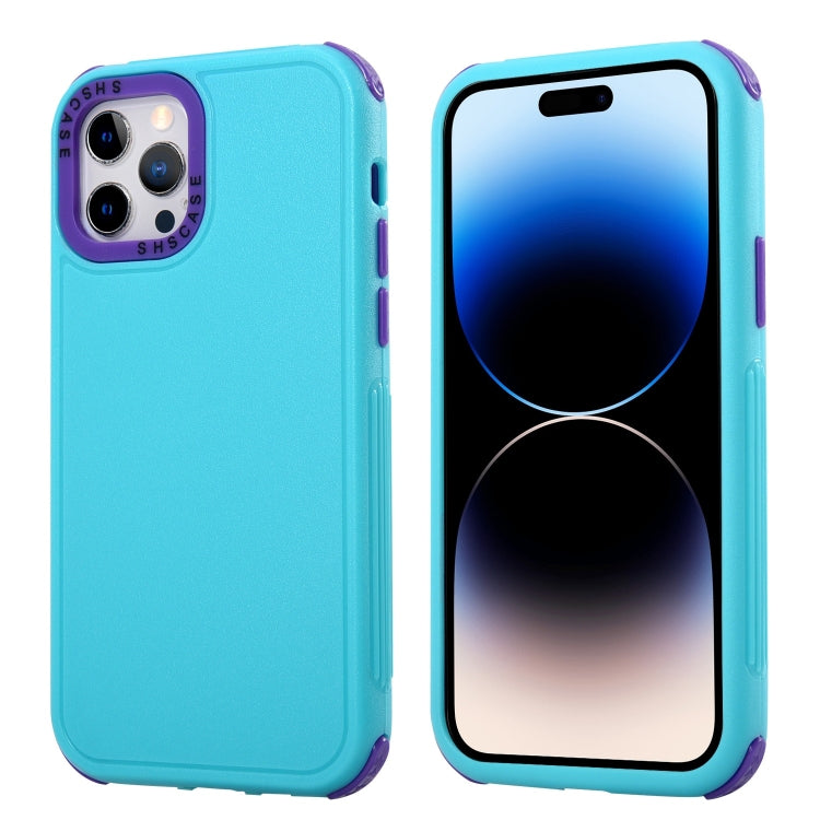 3 in 1 Four Corner Shockproof Phone Case, For iPhone 14 Pro, For iPhone 14 Pro Max