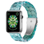 Five-bead Resin Watch Band For Apple Watch Series, 7 45mm / 6&SE&5&4 44mm / 3&2&1 42mm, 7 41mm / 6&SE&5&4 40mm / 3&2&1 38mm