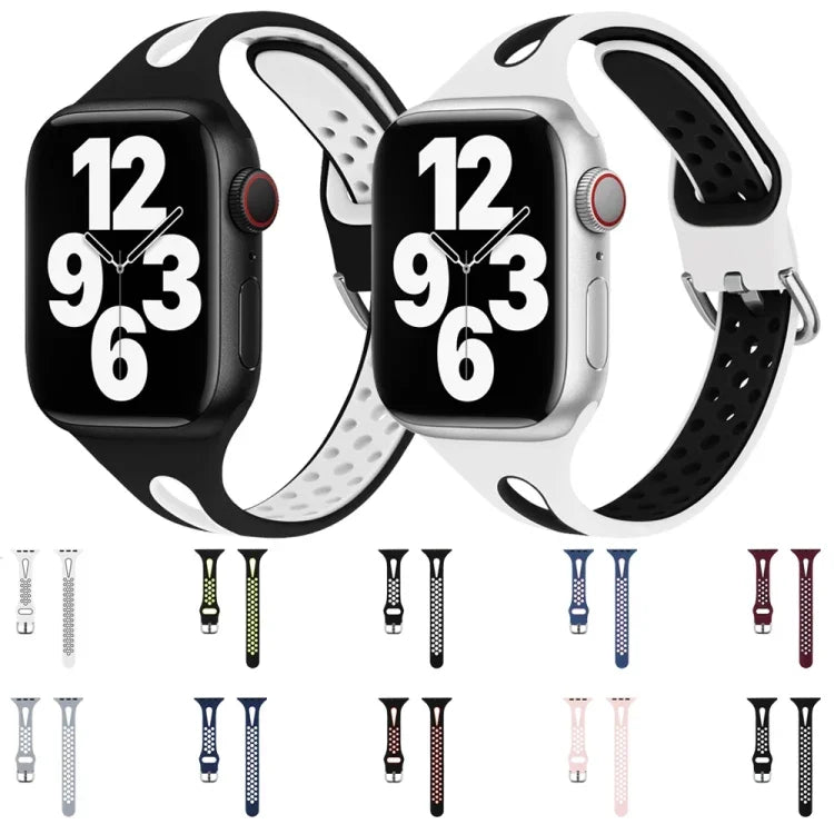 애플 워치 시리즈용 물방울 실리콘 시계줄, 7 41mm / 6&SE&5&4 40mm / 3&2&1 38mm, 7 45mm / 6&SE&5&4 44mm / 3&2&1 42mm