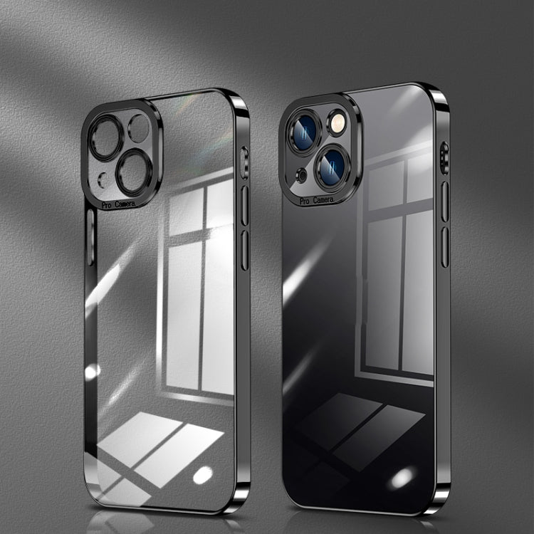 Crystal Plated High Transparency Phone Case, For iPhone 14, For iPhone 14 Plus, For iPhone 14 Pro, For iPhone 14 Pro Max