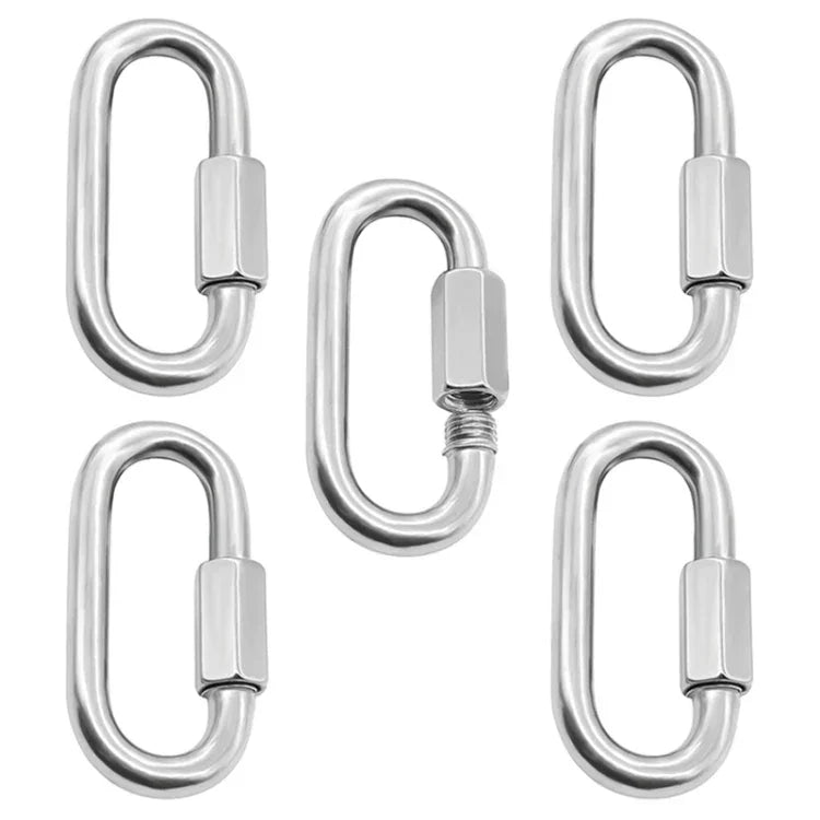 304 스테인리스 스틸 퀵 커넥트 링 런웨이 버클, 5개 3.5mm, 5개 4mm, 3개 5mm, 3개 6mm, 2개 7mm, 2개 8mm, 9mm, 10mm