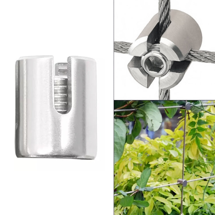 316 Stainless Steel Garden Wire Rope Cross Fixed Clip, M8x2, M10x3, M12x4, M12x5, M12x6, M16x8