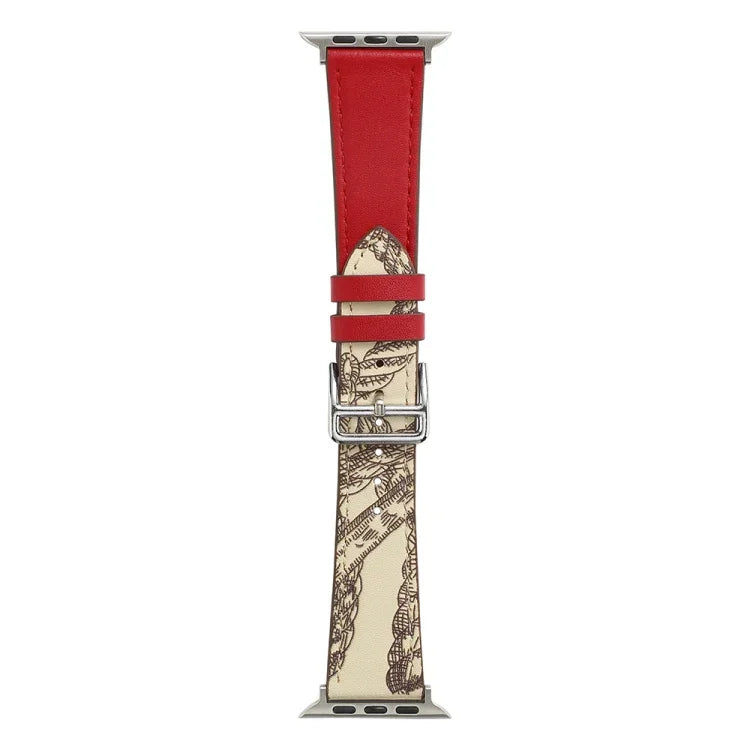 애플 워치 시리즈용 싱글 랩 마이크로화이버 가죽 시계줄, 7 45mm / 6&SE&5&4 44mm / 3&2&1 42mm, 7 41mm / 6&SE&5&4 40mm / 3&2&1 38mm